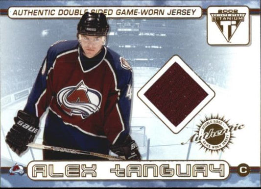 NHL 2001-02 Titanium Double Sided Jersey - No 14 - Alex Tanguay / Vaclav Nedorost