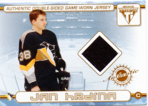 NHL 2001-02 Titanium Double Sided Jersey - No 35 - Jan Hrdina / Ian Noran