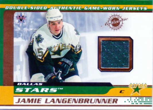 NHL 2001-02 Vanguard Double Sided Jerseys - No 12 - Jamie Langenbrunner / Daryl Sydor