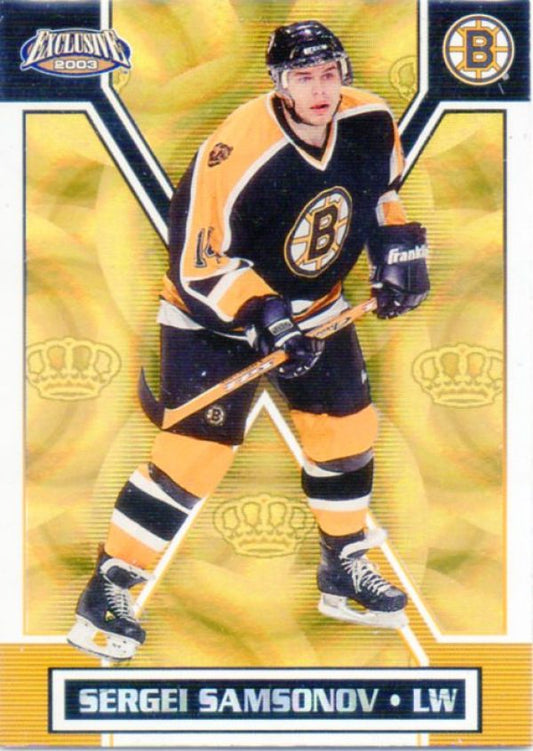 NHL 2002-03 Pacific Exclusive Gold - No 13 - Sergei Samsonov