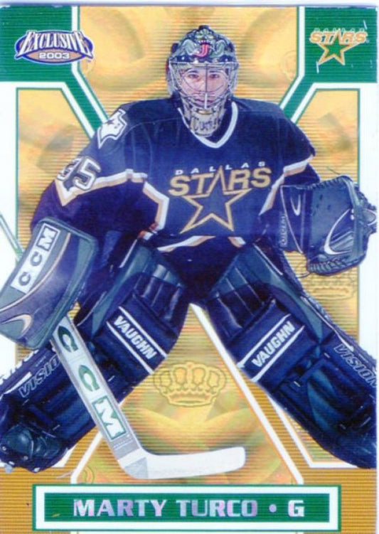 NHL 2002-03 Pacific Exclusive Gold - No 58 - Marty Turco