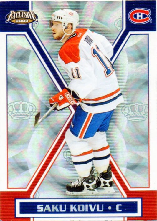 NHL 2002-03 Pacific Exclusive - No 91 - Saku Koivu