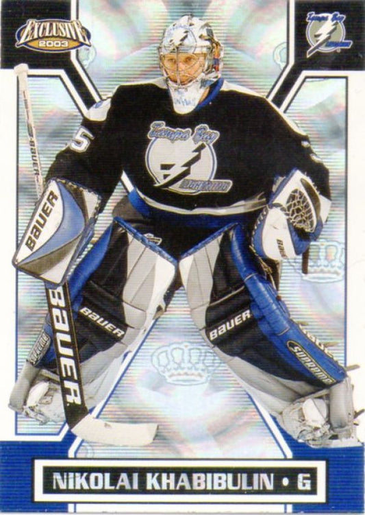 NHL 2002-03 Pacific Exclusive - No 155 - Nikolai Khabibulin