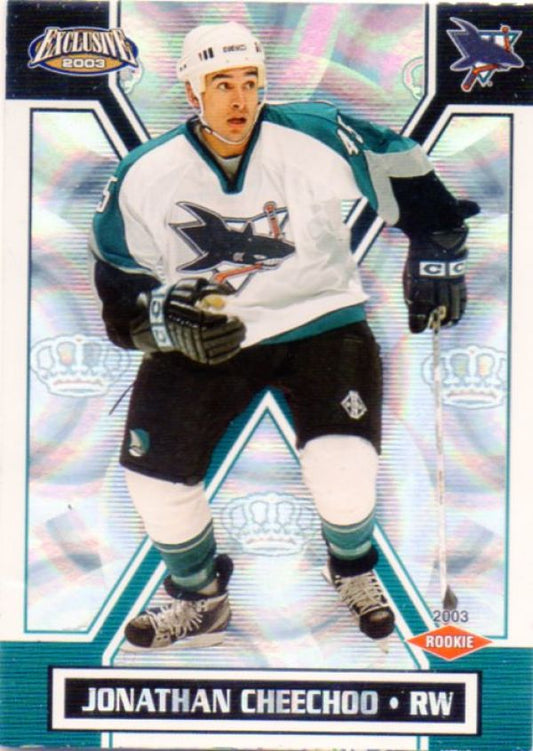 NHL 2002-03 Pacific Exclusive - No 190 - Jonathan Cheechoo