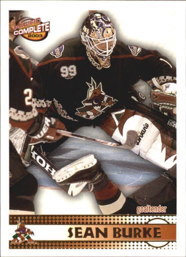 NHL 2002-03 Pacific Complete - No 177 - Sean Burke