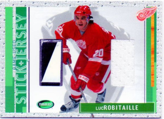 NHL 2002-03 Parkhurst Stick and Jerseys - No SJ-18 - Luc Robitaille