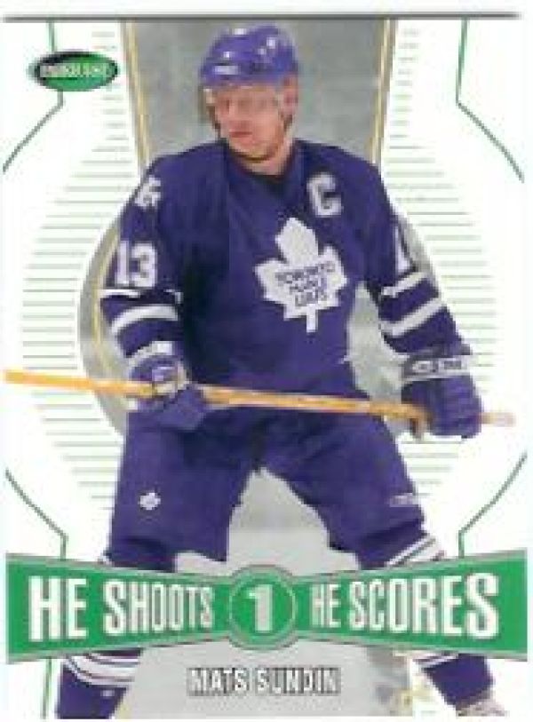 NHL 2002-03 Parkhurst He Shoots - He Scores Points - No 9 - Mats Sundin