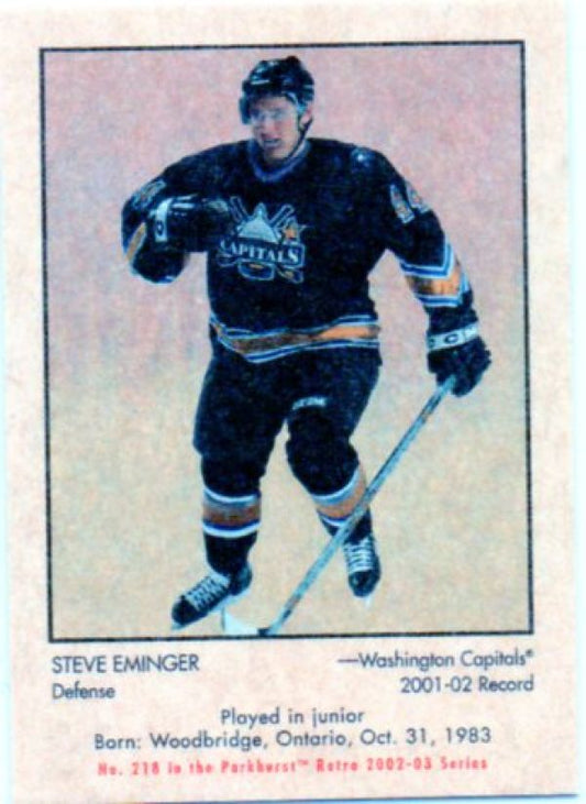 NHL 2002-03 Parkhurst Retro Minis - No 218 - Steve Eminger