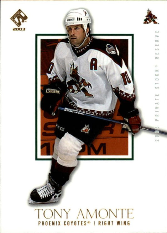 NHL 2002-03 Private Stock Reserve - No 76 - Tony Amonte