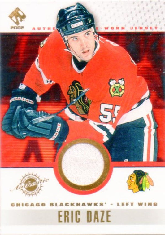 NHL 2001-02 Private Stock Reserve Game Gear - No 22 - Eric Daze