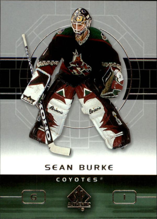 NHL 2002-03 SP Authentic - No 69 - Sean Burke