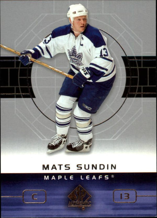 NHL 2002-03 SP Authentic - No 84 - Mats Sundin