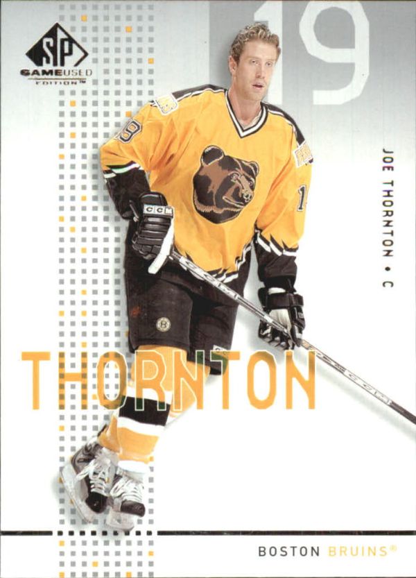 NHL 2002-03 SP Game Used - No 4 - Joe Thornton