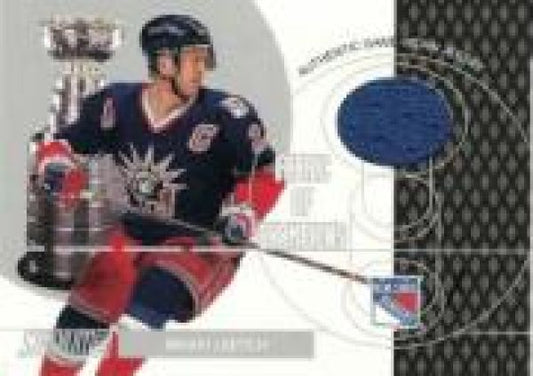 NHL 2002-03 Stadium Club Champions Fabric - No FC-8 - Brian Leetch