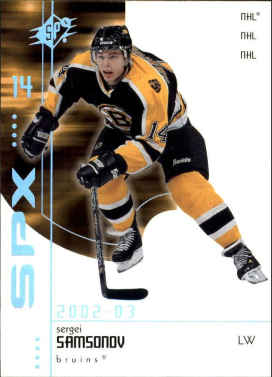 NHL 2002-03 SPx - No 6 - Sergei Samsonov