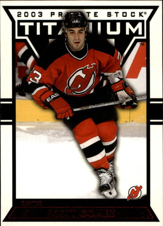 NHL 2002-03 Titanium Red - No 63 - Scott Gomez