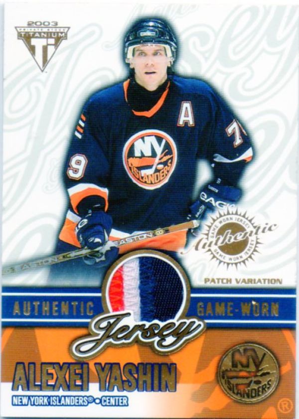 NHL 2002-03 Titanium Patches - No 42 - Alexei Yashin