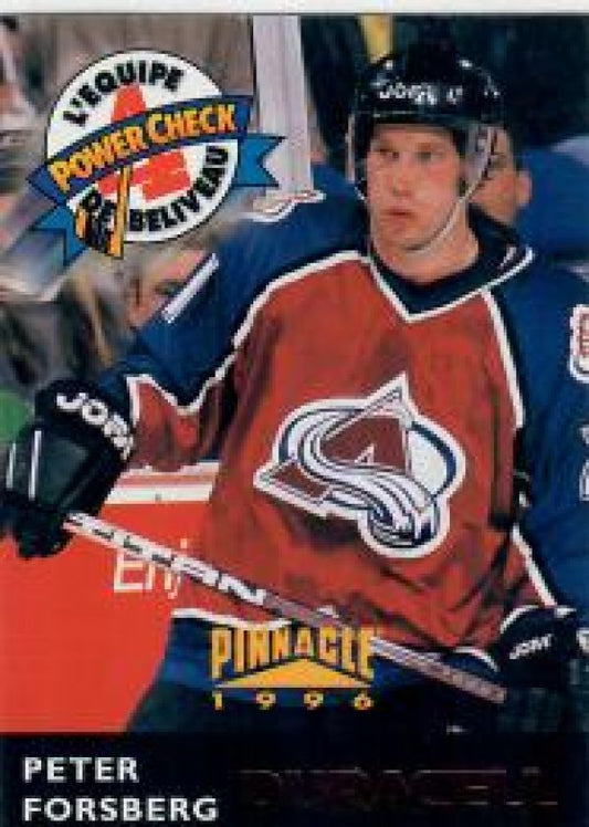 NHL 1996-97 Duracell L'Equipe de Beliveau - No JB8 of JB22 - Peter Forsberg