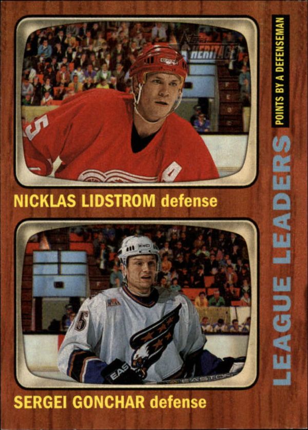 NHL 2002-03 Topps Heritage - No 113 - Nicklas Lidstrom / Sergei Gonchar