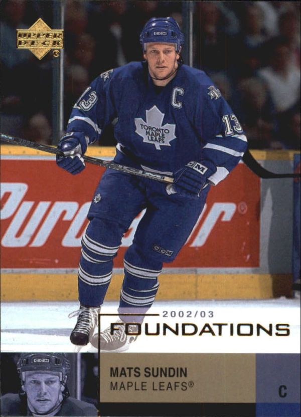 NHL 2002-03 UD Foundations - No 89 - Mats  Sundin