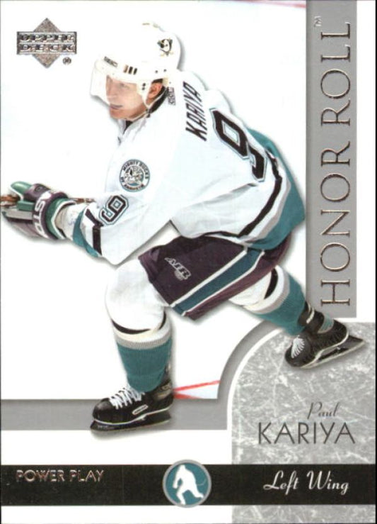 NHL 2002-03 Upper Deck Honor Roll - No 1 - Paul Kariya