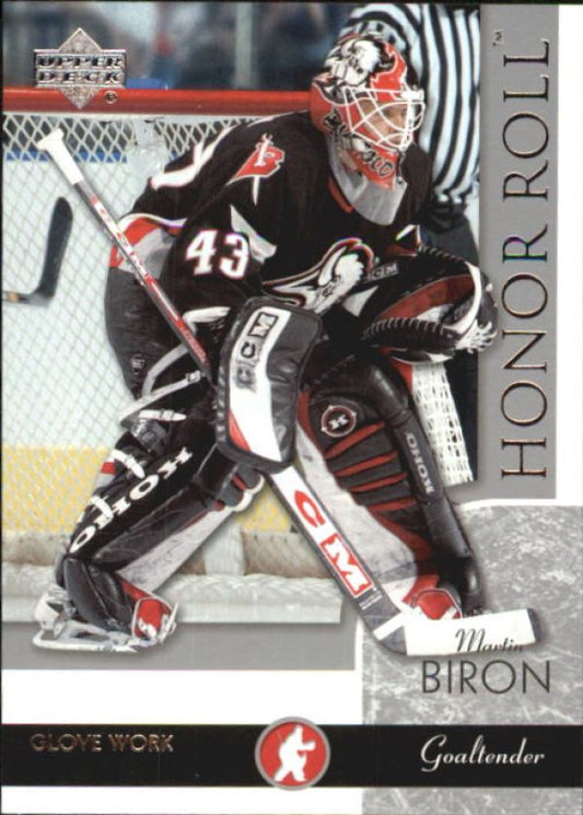 NHL 2002-03 Upper Deck Honor Roll - No 8 - Martin Biron