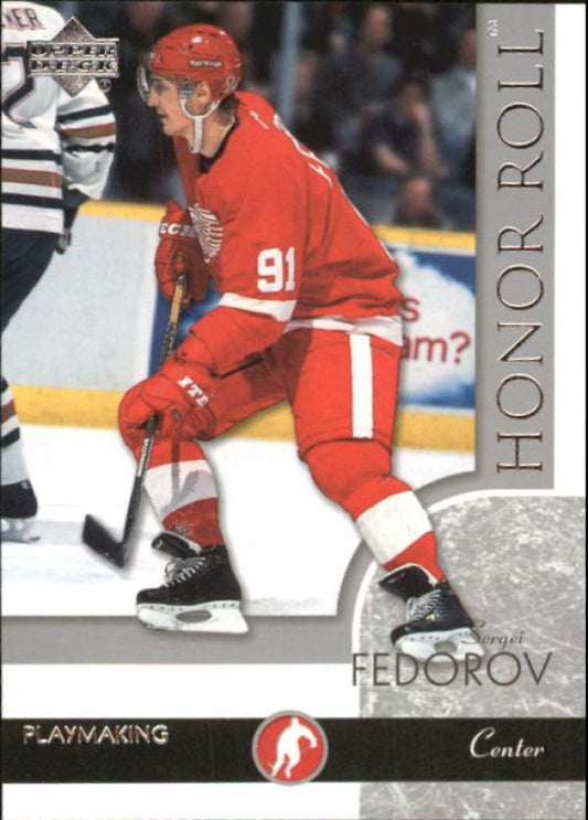 NHL 2002-03 Upper Deck Honor Roll - No 25 - Sergei Fedorov