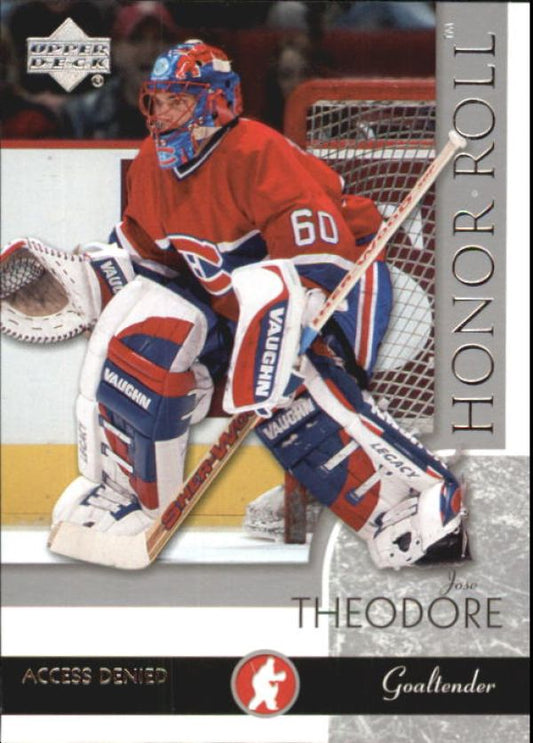 NHL 2002-03 Upper Deck Honor Roll - No 38 - Jose Theodore