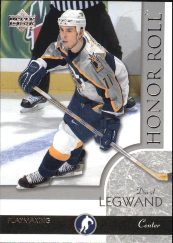 NHL 2002-03 Upper Deck Honor Roll - No 42 - David Legwand