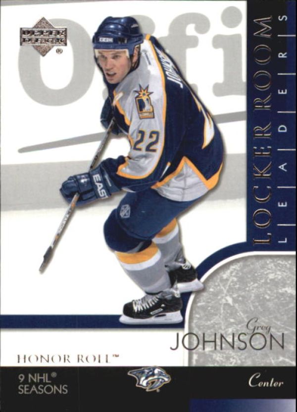 NHL 2002-03 Upper Deck Honor Roll - No 87 - Greg Johnson