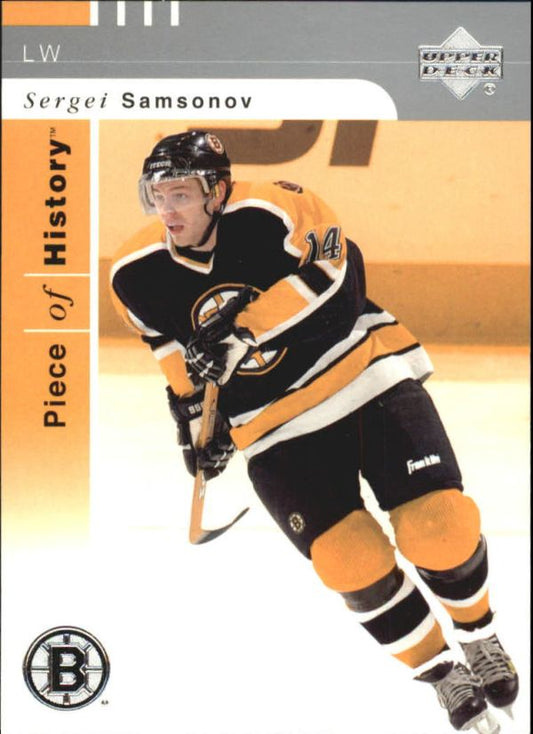 NHL 2002-03 UD Piece of History - No 6 - Sergei Samsonov