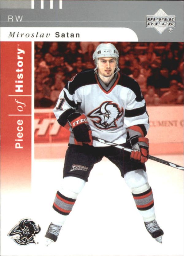 NHL 2002-03 UD Piece of History - No 8 - Miroslav Satan