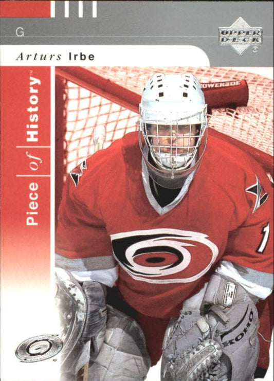 NHL 2002-03 UD Piece of History - No 14 - Arturs Irbe