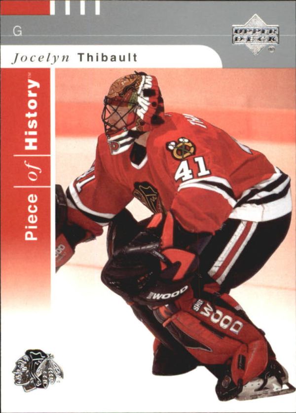 NHL 2002-03 UD Piece of History - No 20 - Jocelyn Thibault