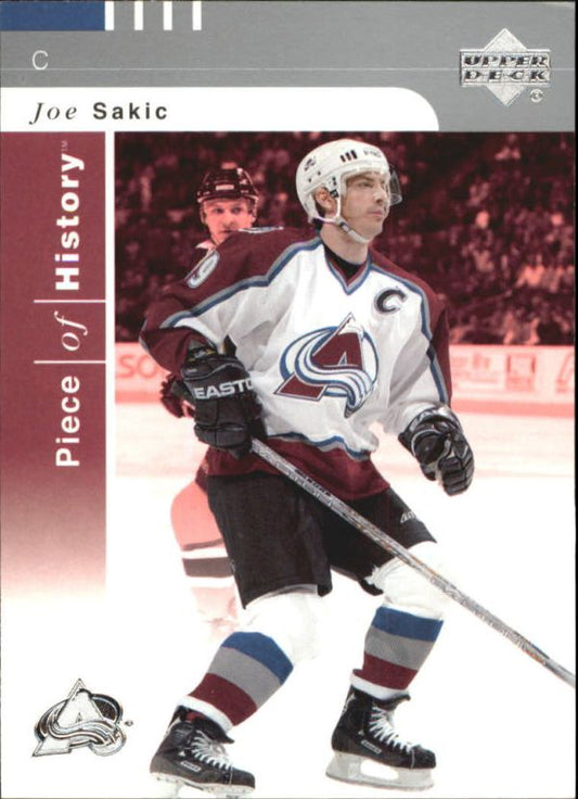 NHL 2002-03 UD Piece of History - No 26 - Joe Sakic