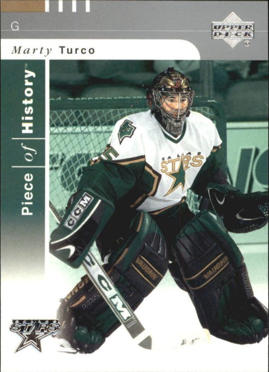 NHL 2002-03 UD Piece of History - No 30  Marty Turco