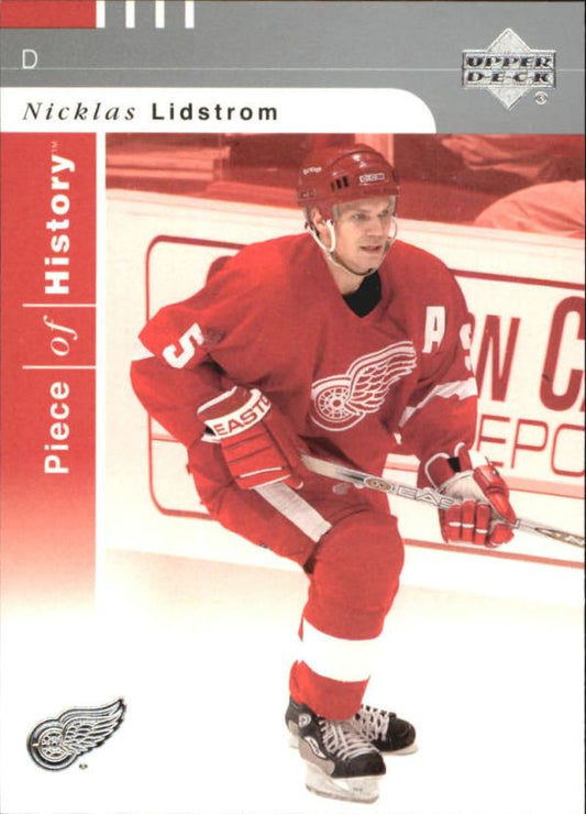 NHL 2002-03 UD Piece of History - No 4 - Nicklas Lidstrom