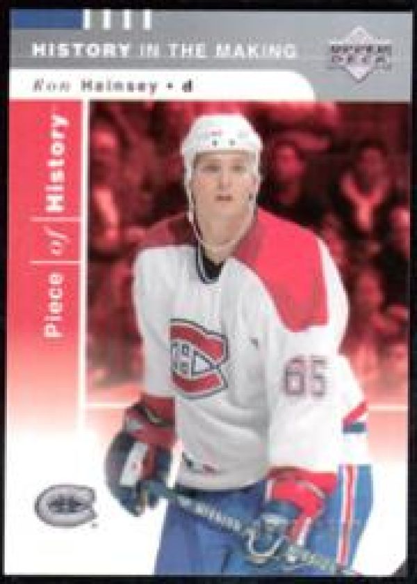 NHL 2002-03 UD Piece of History - No 136 - Ron Hainsey