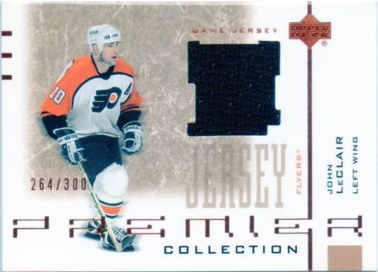 NHL 2001-02 UD Premier Collection Jerseys - No B-JL - John LeClair