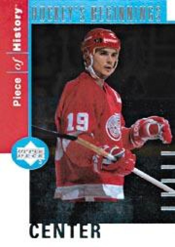 NHL 2002-03 UD Piece of History Hockey Beginnings - No HB3 - Steve Yzerman