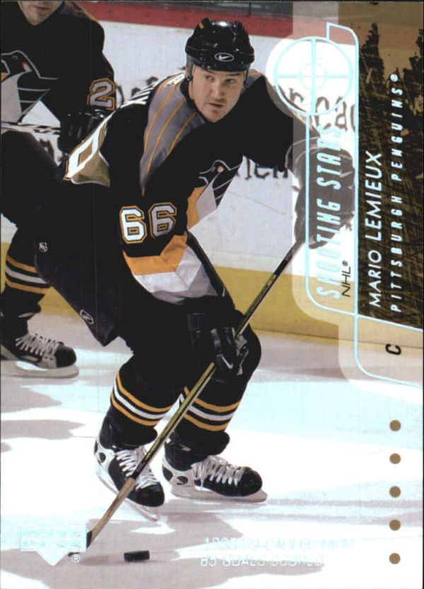 NHL 2002-03 Upper Deck Shooting Stars - No SS12 - Mario Lemieux