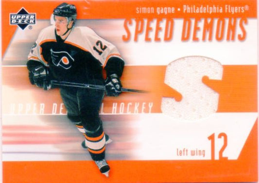 NHL 2002-03 Upper Deck Speed Demons - No SD-SG - Simon Gagne