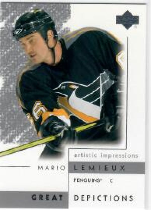 NHL 2002-03 UD Artistic Impressions Great Dipictions - No GD6 - Mario Lemieux