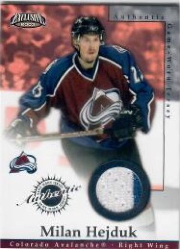 NHL 2002-03 Pacific Exclusive Jerseys - No 5 - Milan Hejduk