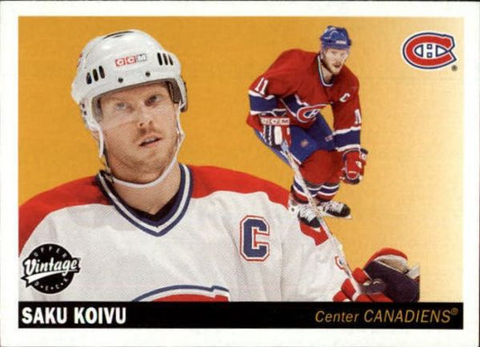 NHL 2002-03 Upper Deck Vintage - No 132 - Saku Koivu