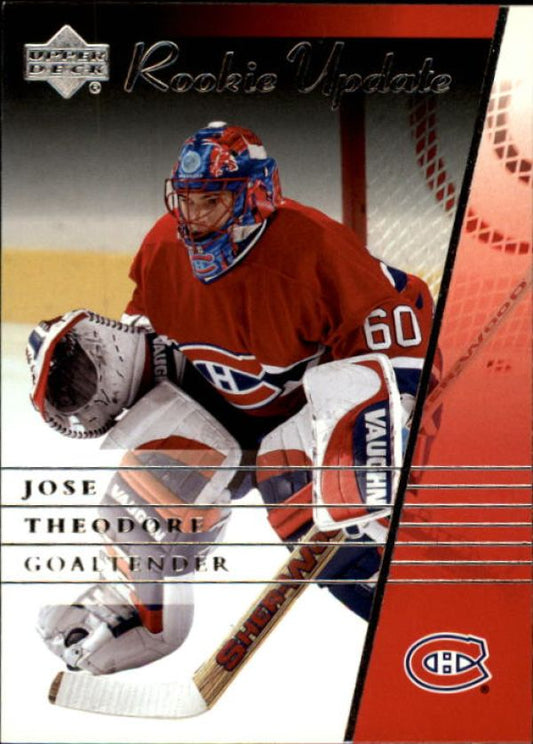 NHL 2002-03 Upper Deck Rookie Update - No 54 - Jose Theodore