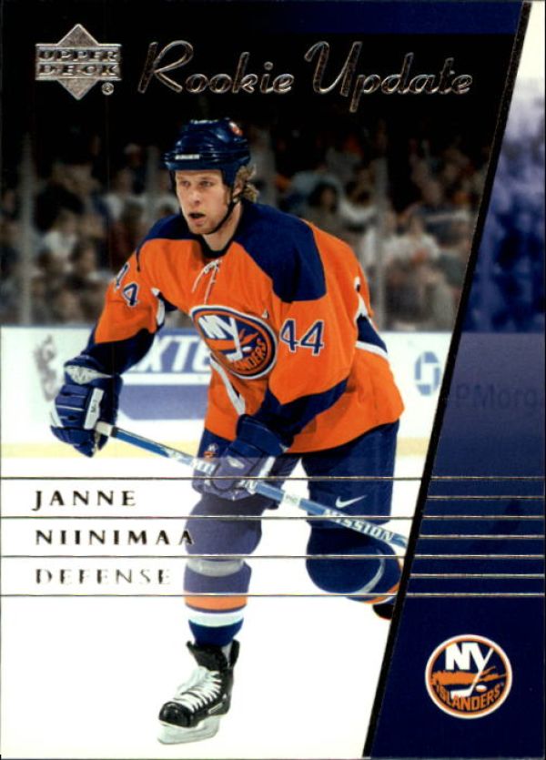 NHL 2002-03 Upper Deck Rookie Update - No 63 - Janne Niinimaa