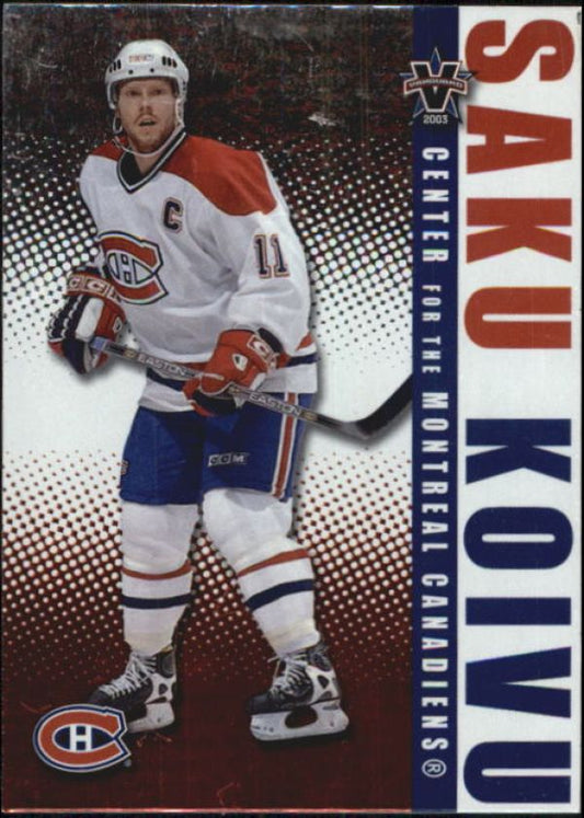 NHL 2002-03 Vanguard - No 55 - Saku Koivu