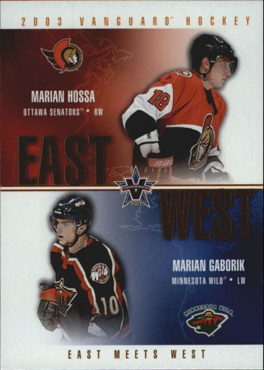 NHL 2002-03 Vanguard East Meets West - No 8 - Marian Hossa / Marian Gaborik