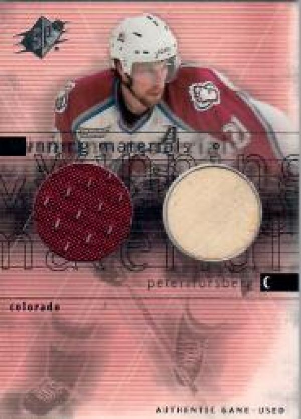 NHL 2000-01 SPx Winning Materials - No PF - Peter Forsberg